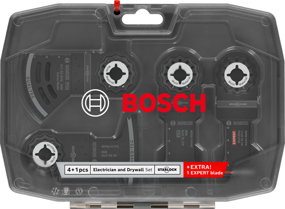 Bosch elektriku ja kipsplaadi komplekt 5-osaline Starlock teradega.